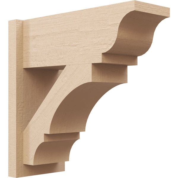 Ekena Millwork 7 1/2-in W x 18-in D x 18-in H Balboa Trad Rough Cedar Woodgrain TimberThane Outlooker, Primed Tan OUTUR075X18X18BOA04RCPR - main